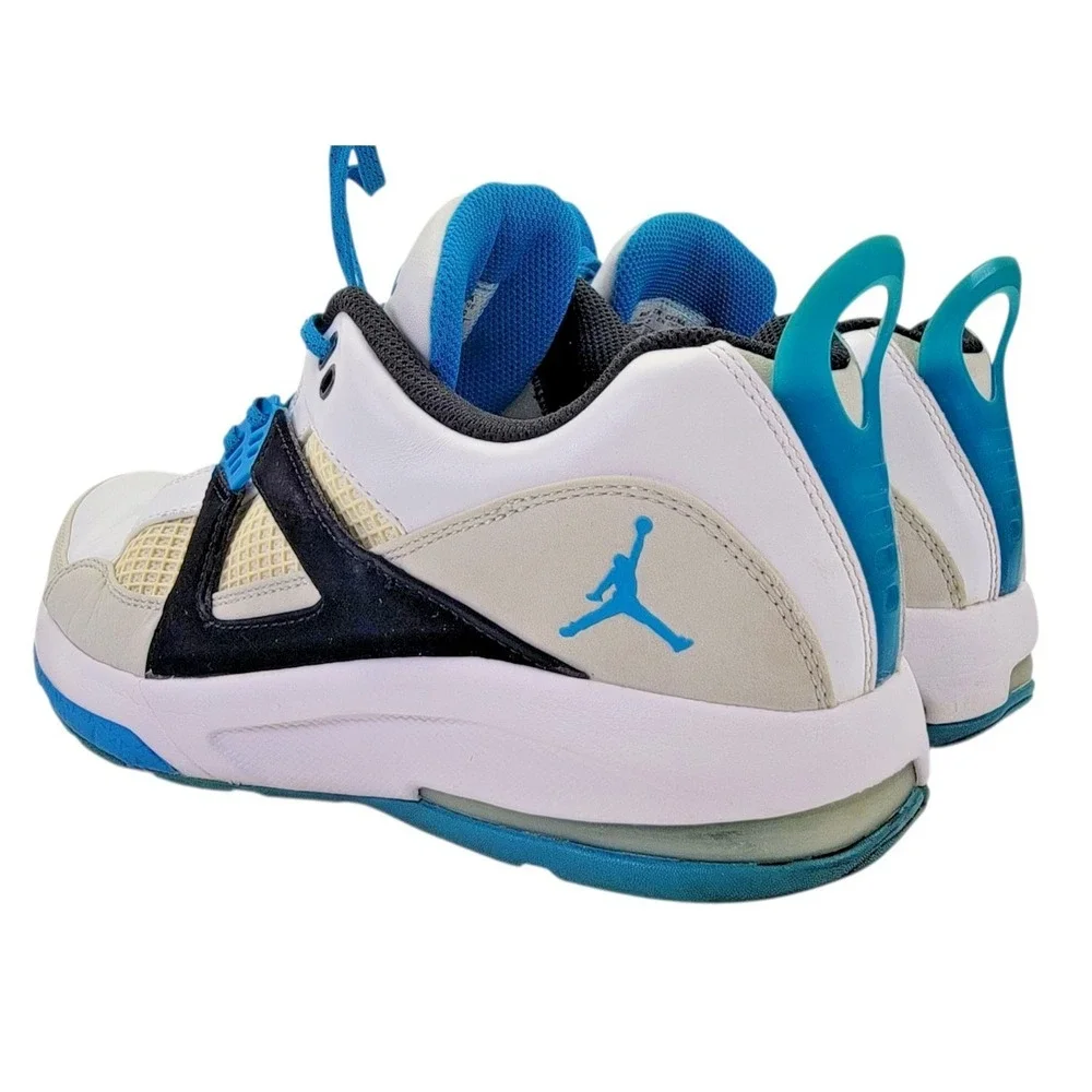 Jordan Trunner Q4 Neon Lights Laser Blue 2009 343408-142 Mens Sz 10 Box Receipt